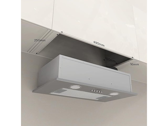 Ciarra cbcs5913a afzuigkap (52 cm) - afbeelding 4 van  6