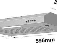 Ciarra cbcs6903 afzuigkap (60 cm) - afbeelding 4 van  9
