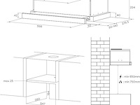 Ciarra cbcs6909a a+ afzuigkap (60 cm) - afbeelding 11 van  14