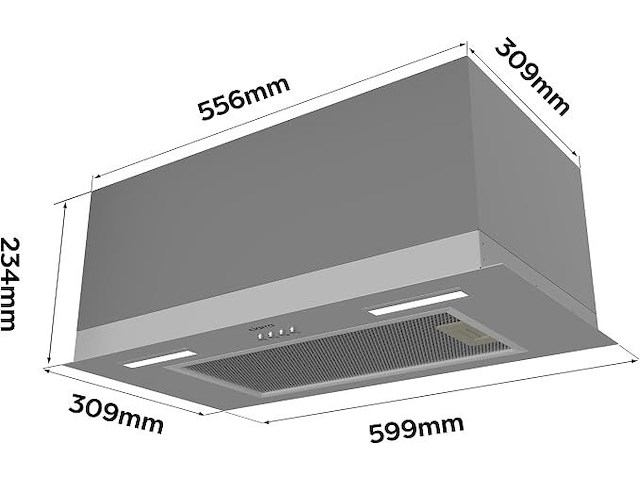 Ciarra cbcs6926a inbouwafzuigkap - afbeelding 2 van  4