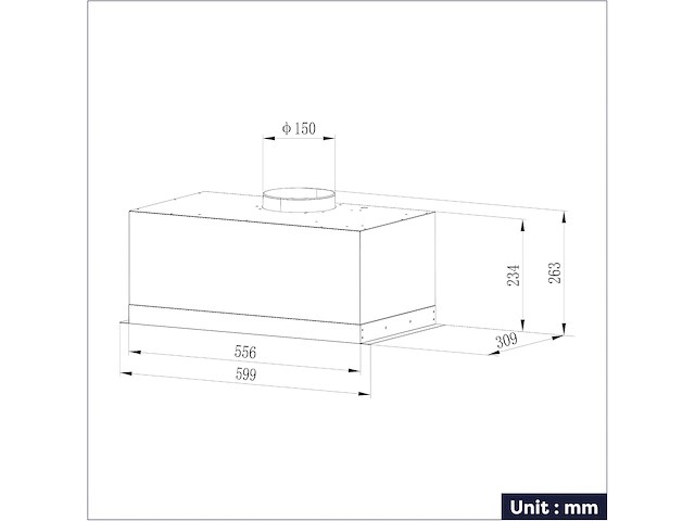 Ciarra cbcs6926a inbouwafzuigkap - afbeelding 3 van  4