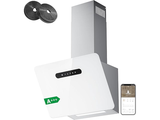 Ciarra cbcw6736k hoekige afzuigkap (60 cm) - afbeelding 1 van  7