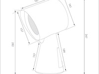 Ciarra cbphp01 mini-afzuigkap (roze) - afbeelding 2 van  7