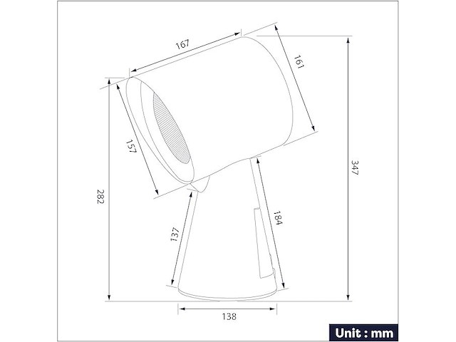 Ciarra cbphp01 mini-afzuigkap (roze) - afbeelding 2 van  7