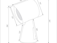 Ciarra cbphw01 mini-afzuigkap (wit) - afbeelding 3 van  7