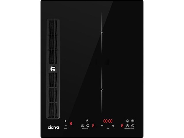 Ciarra one cbbeh392b inductiekookplaat met afzuigsysteem (39 cm) - afbeelding 1 van  5