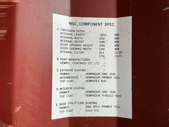 Cimc zeecontainer 40 voet - afbeelding 15 van  27