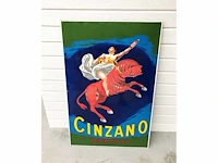 Cinzano-emailplaque - afbeelding 1 van  2