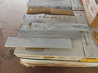 Cir stucco plaster white mat wandtegel 6,5x40 cm 21 m² - afbeelding 1 van  7