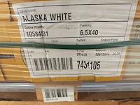 Cir stucco plaster white mat wandtegel 6,5x40 cm 21 m² - afbeelding 6 van  7