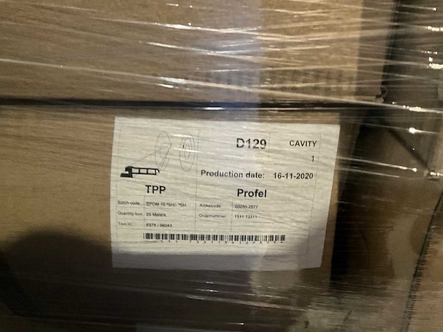 Circa 2800 meter diverse dichtingen waaronder voor glas (kp1010) - afbeelding 6 van  8