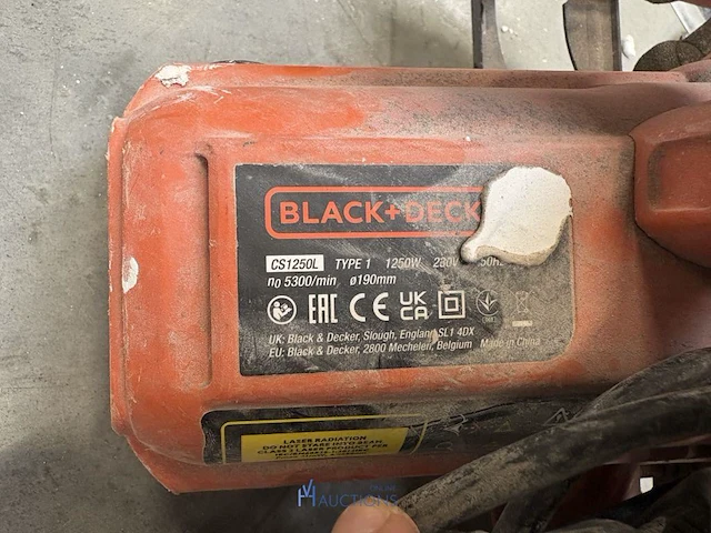 Circkelzaag black+decker cs1250l - afbeelding 3 van  3