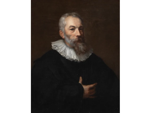 Circle of anthony van dyck (1599-1641), a fine portrait of the painter marten pepijn, oil on canvas 80 x 65 cm. (31 1/2 x 25.58 in.), frame: 115 x 100 cm. (45.28 x 39.36 in.) - afbeelding 1 van  4