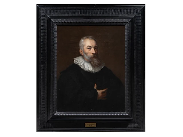 Circle of anthony van dyck (1599-1641), a fine portrait of the painter marten pepijn, oil on canvas 80 x 65 cm. (31 1/2 x 25.58 in.), frame: 115 x 100 cm. (45.28 x 39.36 in.) - afbeelding 2 van  4