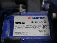 Cirkelzaag - berner - bcs-61 1600w - afbeelding 2 van  2