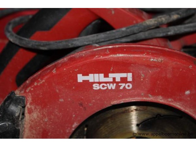 Cirkelzaag - hilti - scw 70 toebehoren - koffer, zaagblad - afbeelding 2 van  2