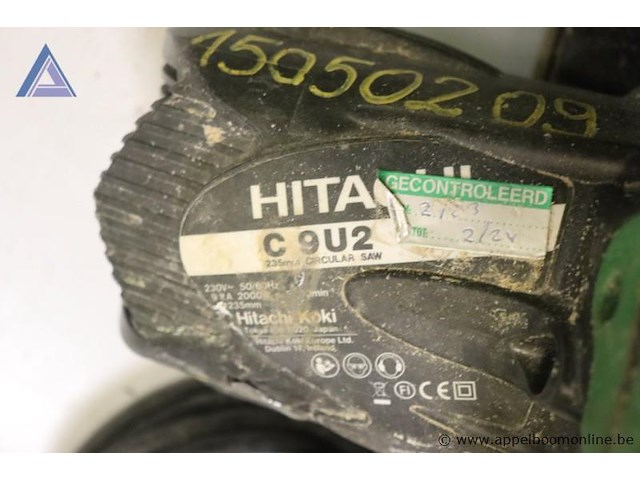 Cirkelzaag - hitachi - c 9u2 - afbeelding 3 van  3
