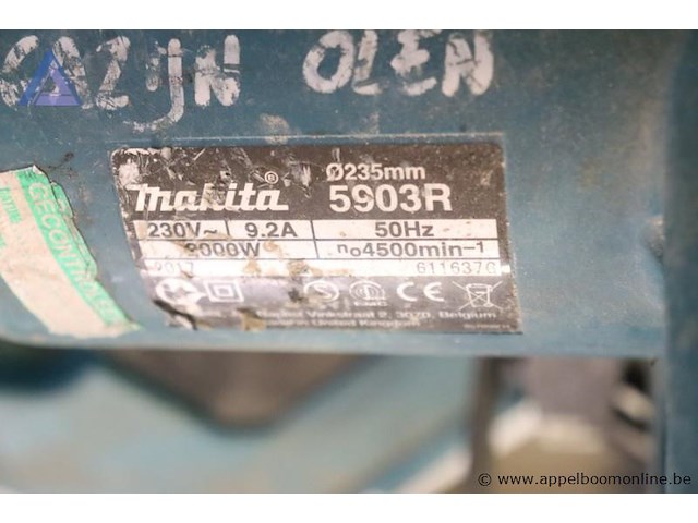 Cirkelzaag - makita - 5903r toebehoren - makita - koffer - afbeelding 4 van  4