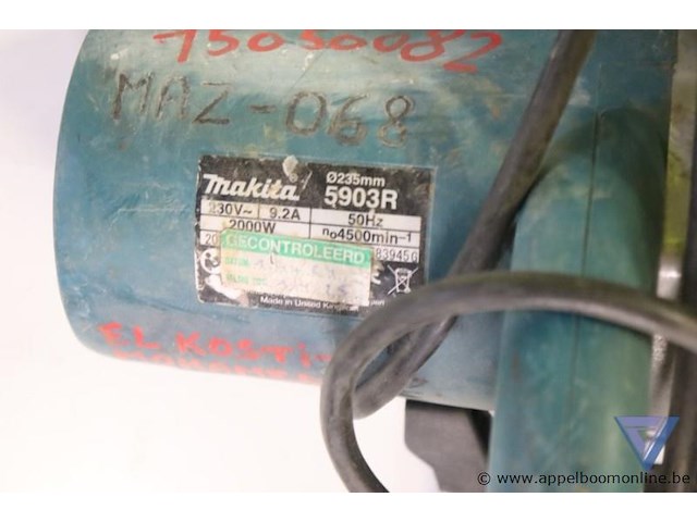 Cirkelzaag - makita - 5903r - afbeelding 4 van  4