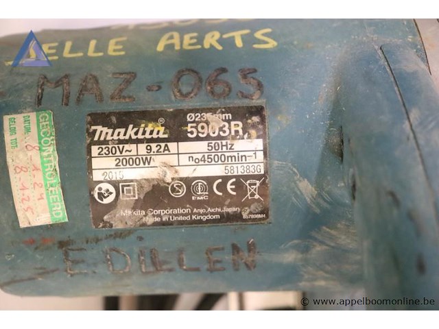 Cirkelzaag - makita - 5903r - afbeelding 4 van  4