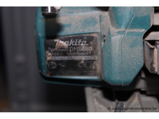 Cirkelzaag - makita - dhs680 toebehoren - koffer - afbeelding 2 van  2