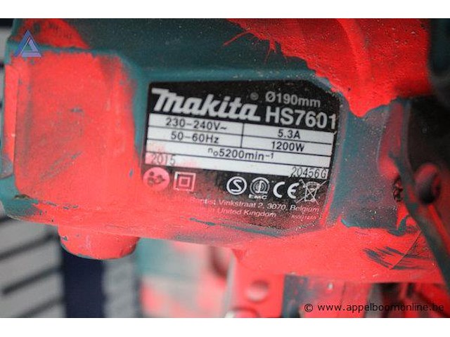 Cirkelzaag - makita - hs7601 zaagblad - afbeelding 2 van  3