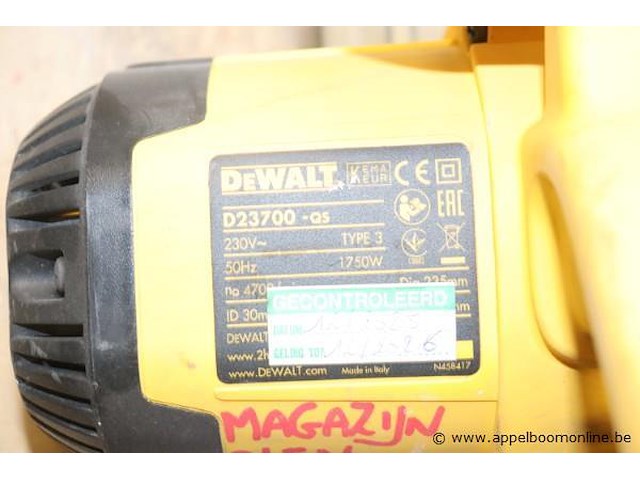 Cirkelzaag dewalt d23700-qs - afbeelding 3 van  3