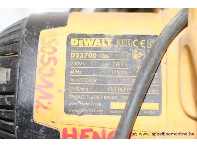 Cirkelzaag dewalt d23700-qs - afbeelding 3 van  3