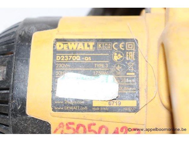 Cirkelzaag dewalt d23700-qs - afbeelding 4 van  4