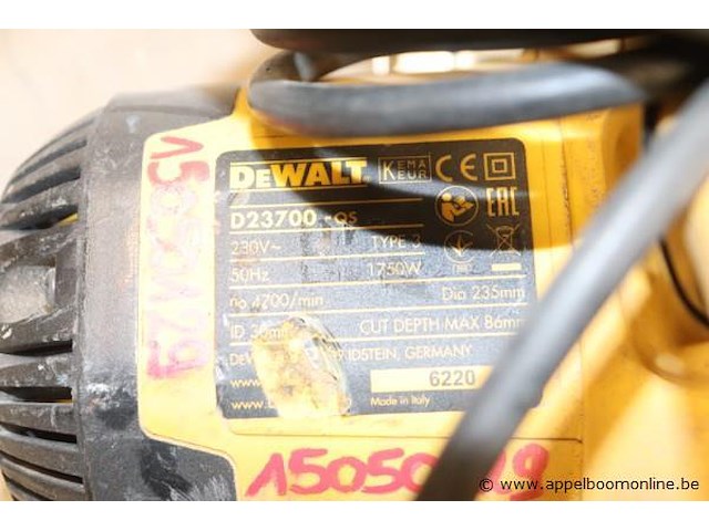 Cirkelzaag dewalt d23700-qs - afbeelding 4 van  4