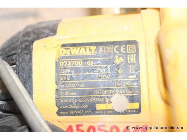 Cirkelzaag dewalt d23700-qs - afbeelding 4 van  4