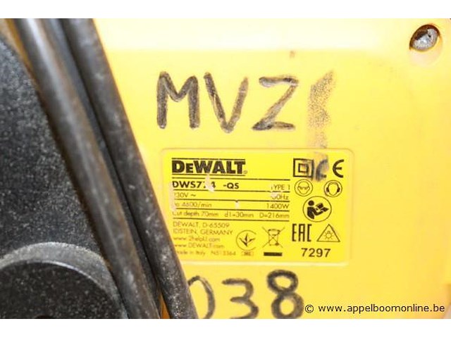 Cirkelzaag dewalt dws724-qs - afbeelding 4 van  4