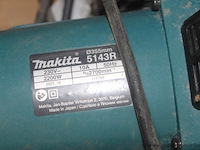 Cirkelzaag makita 5143r, 2,2 kw, 230 v, serienummer 110756, werking niet gekend - afbeelding 2 van  2