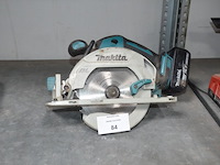 Cirkelzaag makita dhs 680 op accu met 1 accu (11,15) - afbeelding 1 van  6