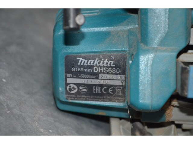 Cirkelzaag makita dhs 680 op accu met 1 accu (11,15) - afbeelding 5 van  6