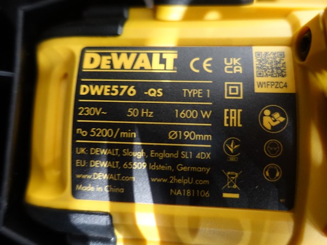 Cirkelzaagmachine dewalt - afbeelding 2 van  2