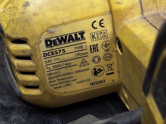 Cirkelzaagmachine dewalt - afbeelding 4 van  7