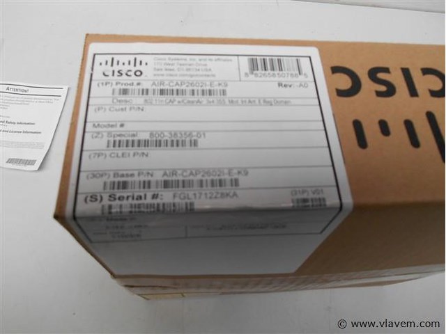 Cisco air-cap2602i-e-k9 nieuw - afbeelding 3 van  3