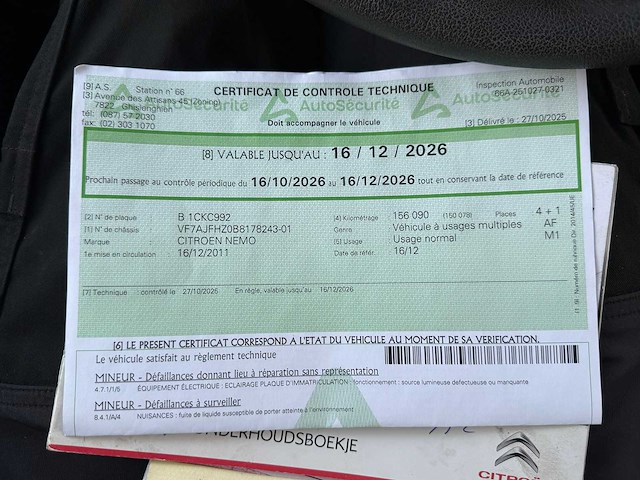 Citroen - 2011 - nemo - - personenauto - afbeelding 11 van  23