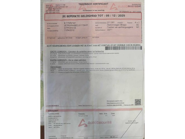 Citroën - c5 - car - 2012 - afbeelding 6 van  15