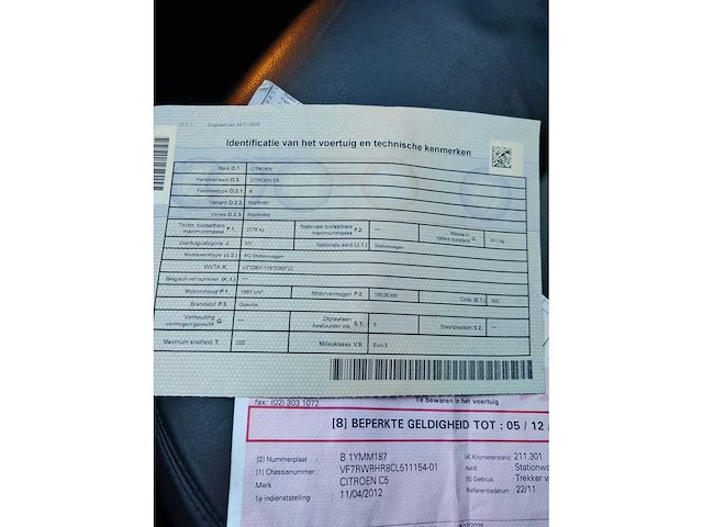 Citroën - c5 - car - 2012 - afbeelding 7 van  15