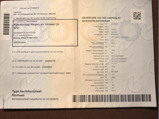 Citroën berlingo - vf77j5fk0dj727216 - 2013 - afbeelding 8 van  19