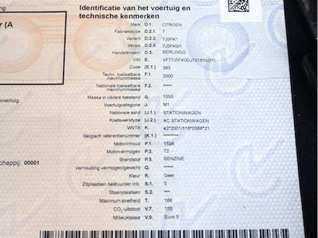 Citroën berlingo - vf77j5fk0dj731835 - 2013 - afbeelding 9 van  20