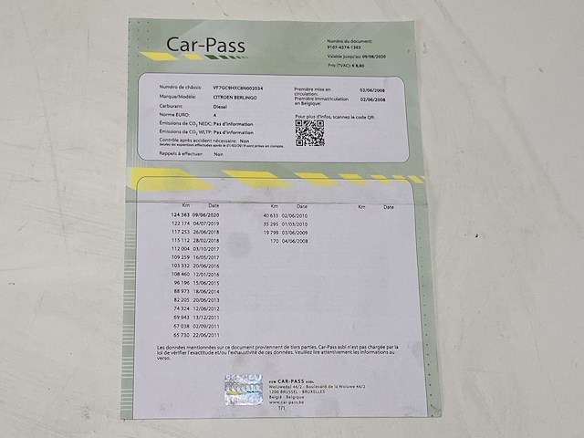 Citroën berlingo - vf7gc9hxc8n002034 - 2008 - afbeelding 10 van  19