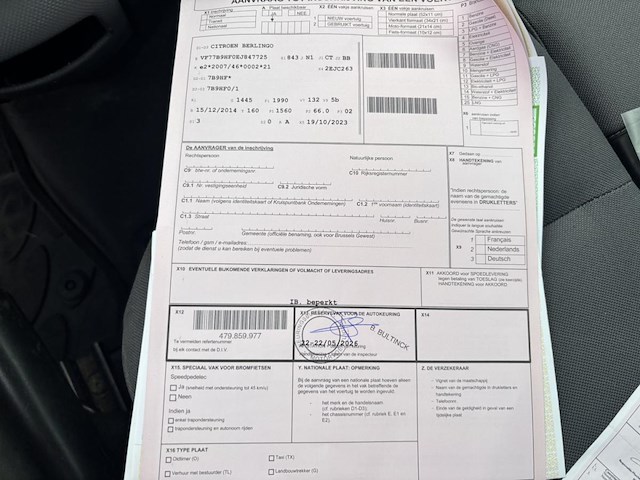 Citroen berlingo, 2014 - afbeelding 25 van  33