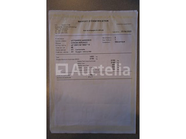 Citroën berlingo bestelwagen (2012-236,763 km-vin:vf77d9hf0cj685528) - afbeelding 10 van  47