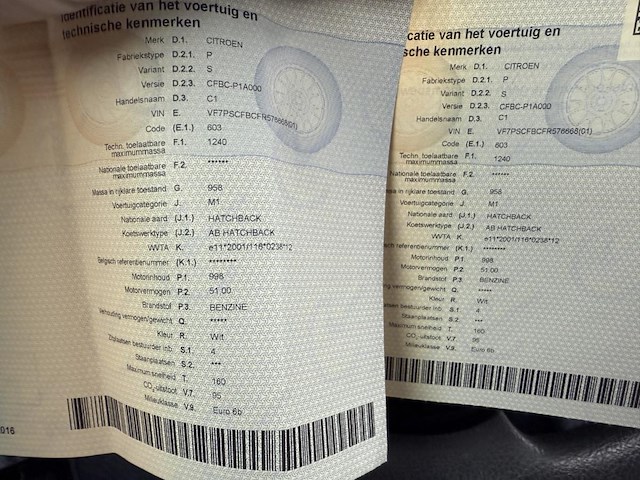 Citroen c1 1.0 vti airscape feel edition, 2016 - afbeelding 10 van  34
