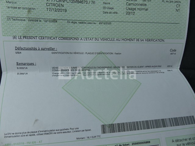 Citroën jumper (2019-62,147 km)(vin:vf7ycbnfc12m84673) - afbeelding 24 van  45