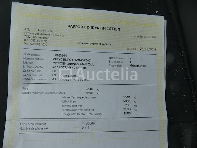 Citroën jumper (2019-62,147 km)(vin:vf7ycbnfc12m84673) - afbeelding 39 van  45