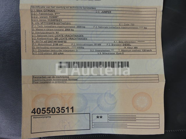 Citroën jumper bus (2013-84,010 km)(vin:vf7ycsmfb12377437) - afbeelding 28 van  41